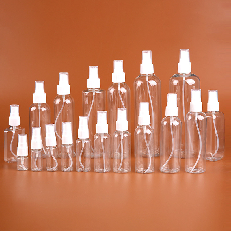 Transparent Spray bottle 100ml plastic sub-bottle travel cosmetic water spray bottle press spray bottle small watering can