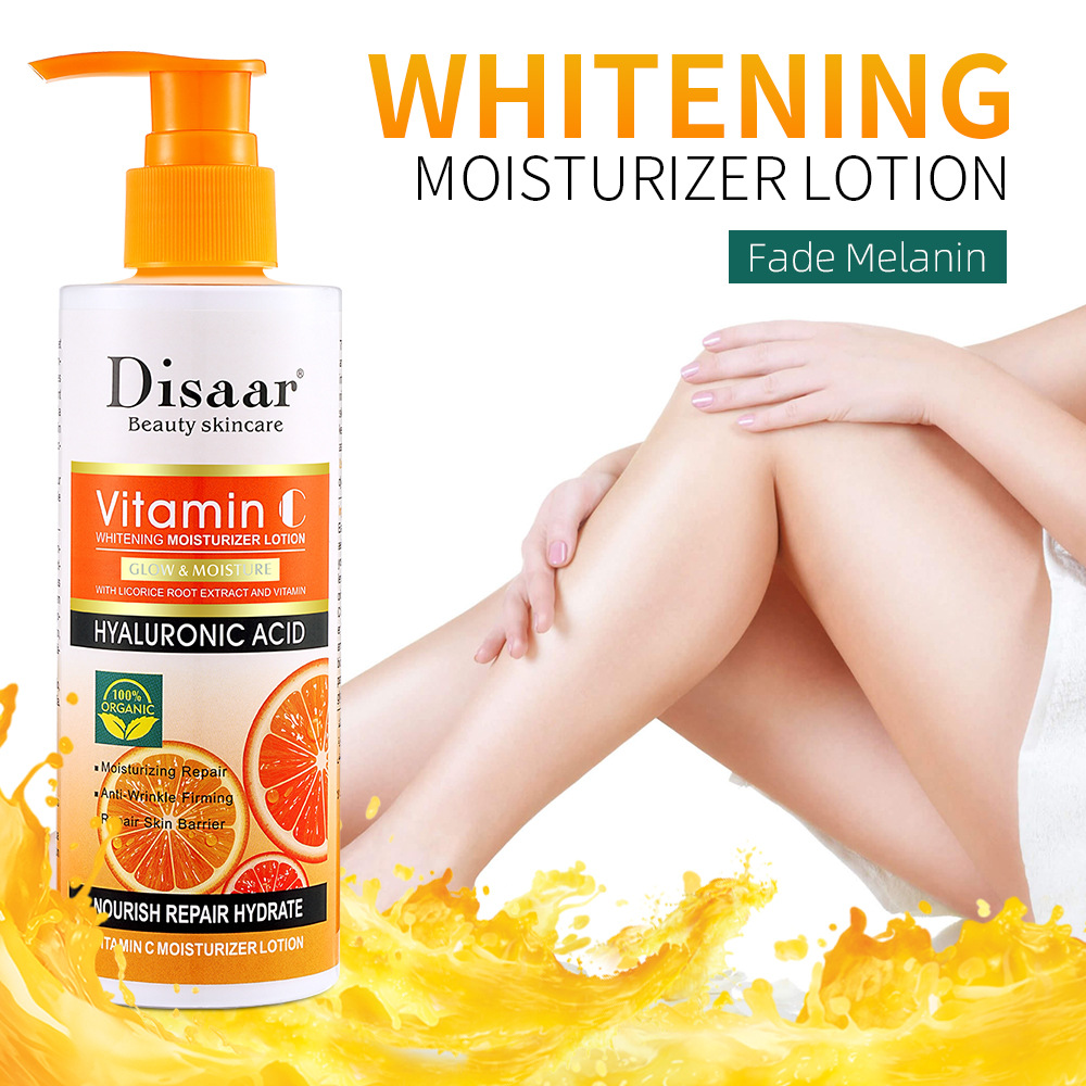 Disaar cross-border vitamin C body lotion moisturizing skin removing chicken skin body lotion wholesale VC body milk