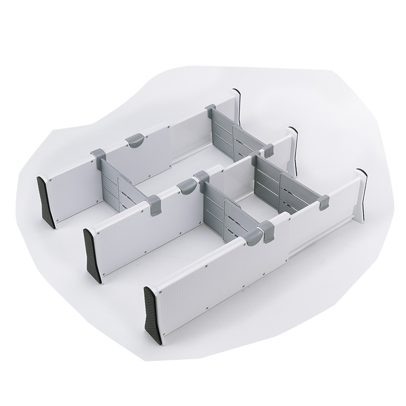 Leather Drawer Partition with Spacer Set Retractable Drawer Partition Household Adjustable Cabinet Drawer Baffle