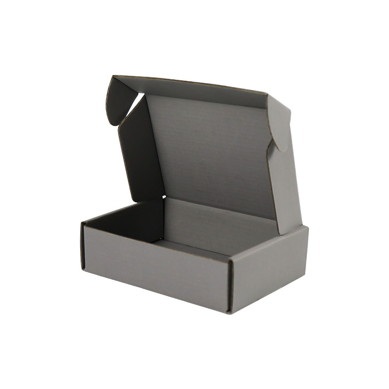 Gray flying machine box spot printing logo tempered film Paper Box clothing express packaging box flying machine Box Wholesale