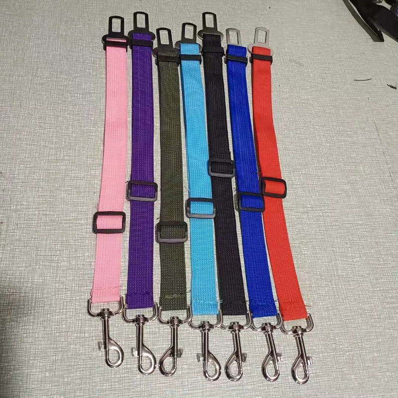 Pet car safety buckle in stock car pet supplies wholesale cat dog traction seat belt factory direct sales