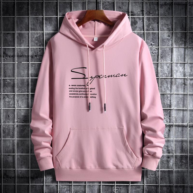 2021 New Spring and Autumn Sweater men's hooded trendy Korean style handsome loose student pullover hoodie jacket
