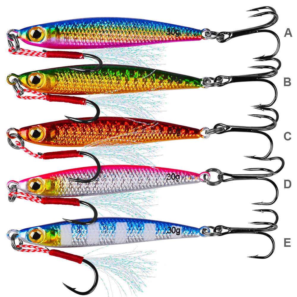 Far into the road iron plate small lead fish 7G 10g 15G 20g 30g freshwater sea fishing cocked bass Luya sequins