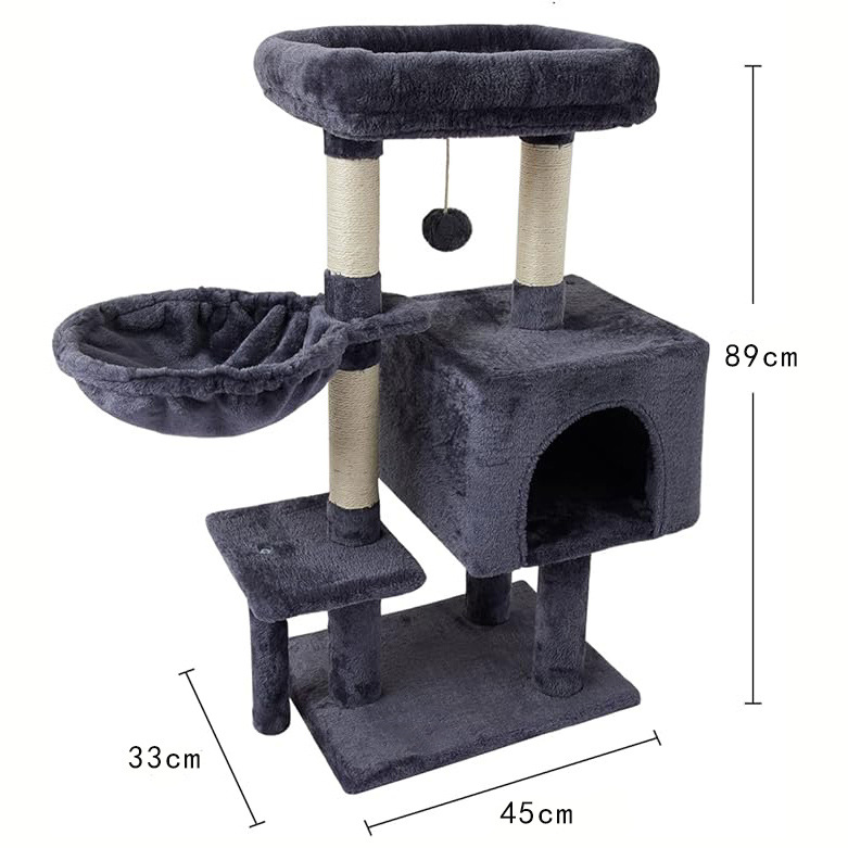 A generation of cat climbing rack cat tree integrated cat nest cat rack cat tower comfortable cat hammock four seasons universal