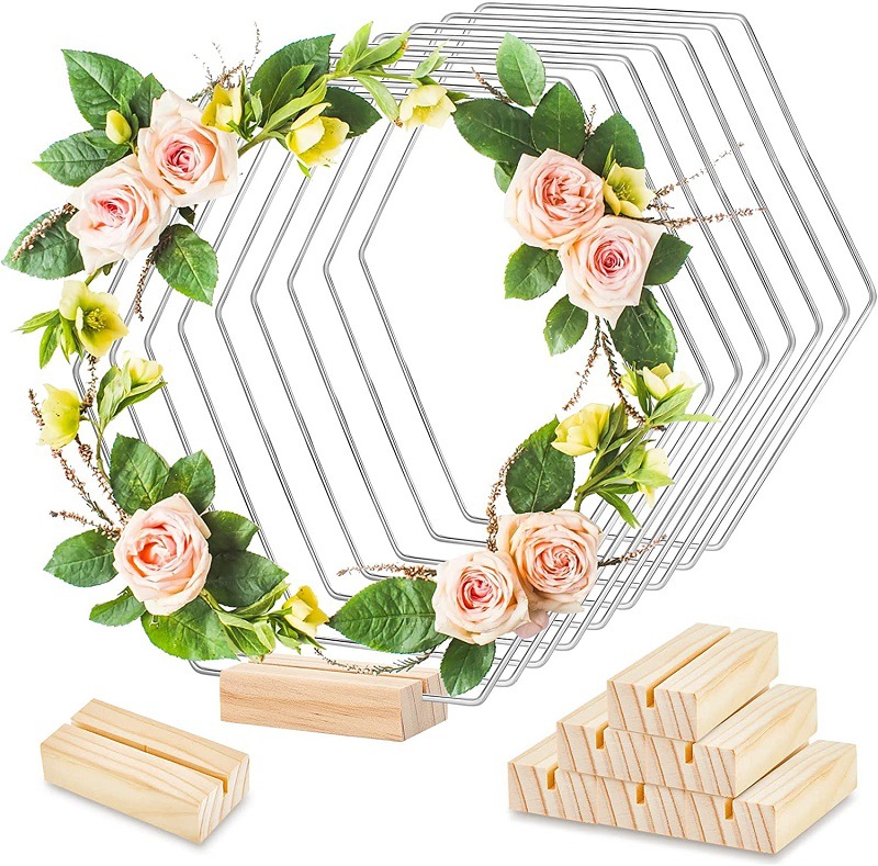 Железное кольцо Amazon Garland с деревянной основой DIY украшение свадебного стола железное большое железное кольцо гирлянды