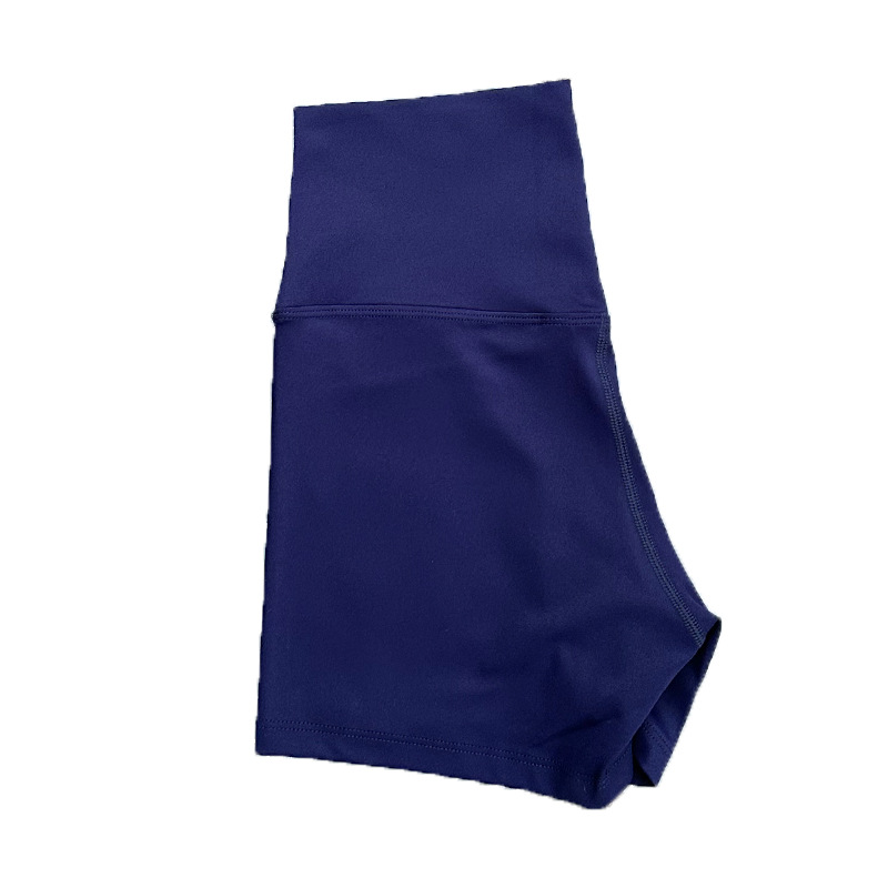 New LULU Sports High Waist Tight Shorts Yoga Clothing Nylon Shorts Women's Tight High Elastic Three-point Pants