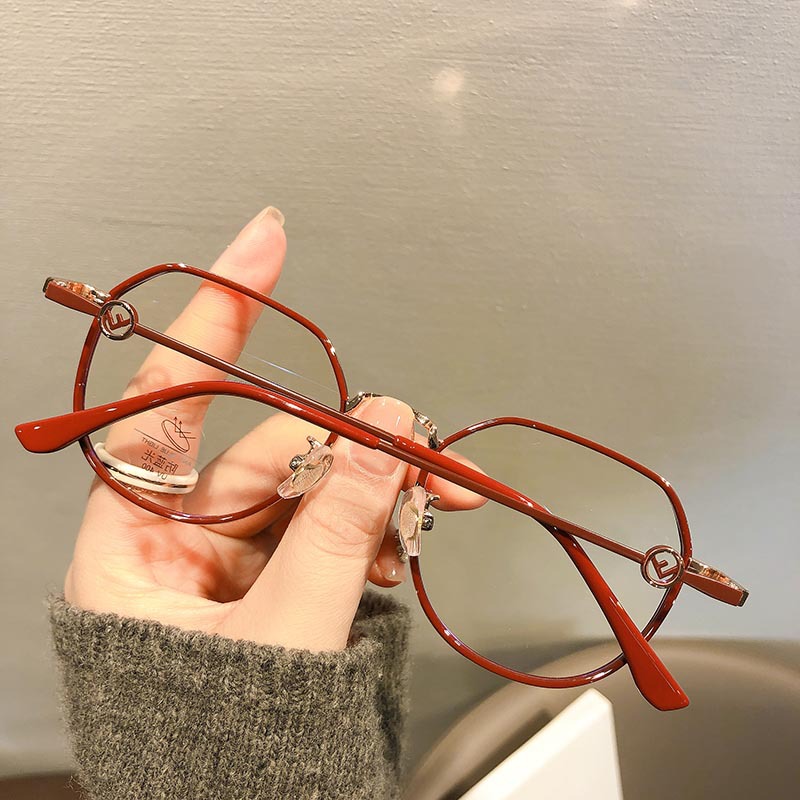 Little Red Riding Book Same-style Black-rimmed Glasses Plain-free Artifact Anti-blue Glasses Frame Women's Large-frame Flat Glasses Trendy 0672
