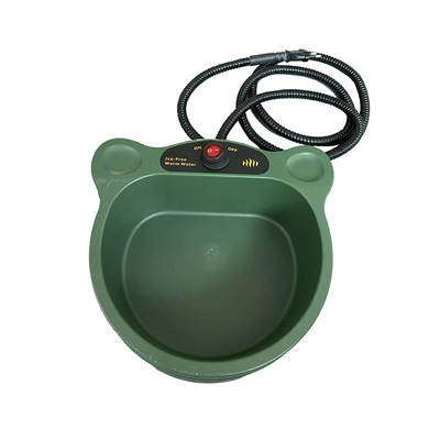 Pet supplies outdoor heating bowl cat and dog food plate automatic constant temperature insulation water bowl