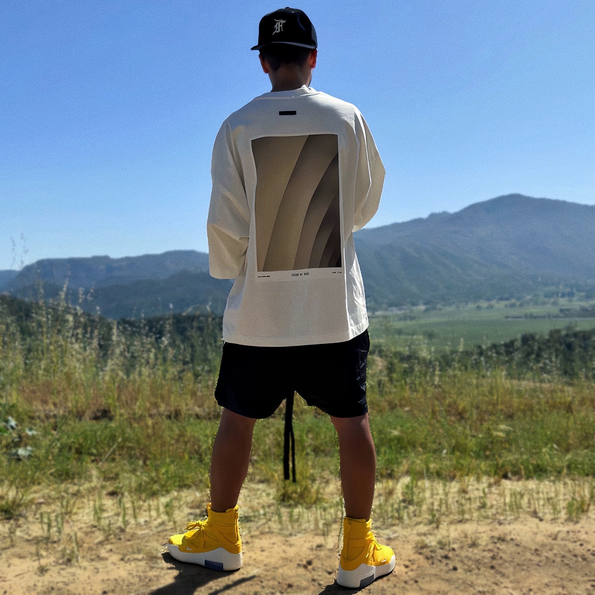 FEAR OF GOD main line three-party joint name Hollywood summer new American high street fashion brand loose short sleeve t-shirt for men