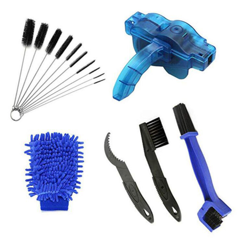 Bicycle Chain Washer Set Chain Box Cleaner Mountain Bike Accessories Maintenance Tool Cleaning Large Brush