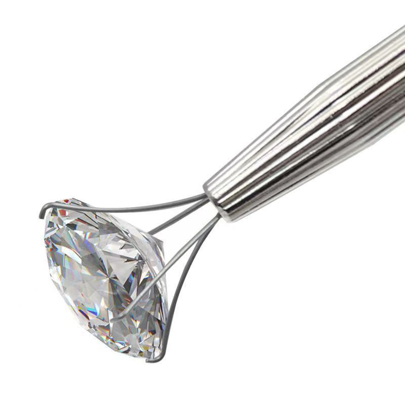 Aluminum Alloy Gem Holder Bare Diamond Grab Use Gem Zircon Diamond Jewelry Tweezers Jewelry Equipment Tools