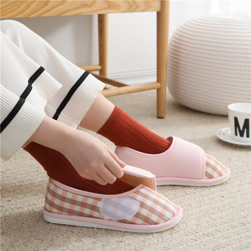 Mesh breathable Summer Moon shoes wholesale women's post-birth bag heel postpartum maternity shoes indoor April and may dip shoes Spring