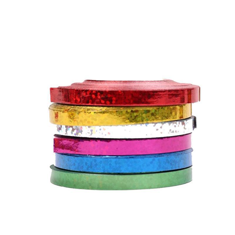 10 m Laser Balloon Ribbon Birthday Party Wedding Balloon Decoration Ribbon Sugar Box Gift Ribbon Wholesale