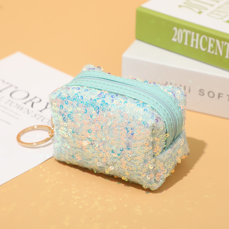 Cross-border New Mini Sequin Coin Purse High-value Small Children's Keychain Bag Mori Lipstick Storage Bag