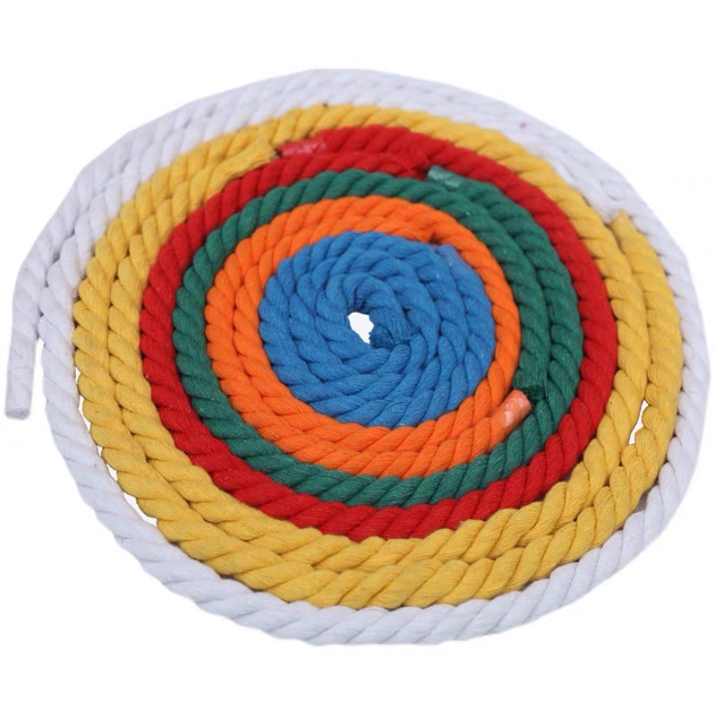 Colorful Three-strand Cotton Rope diy Accessories Tapestry Kindergarten Woven Twist Hanging Design Cord Rope