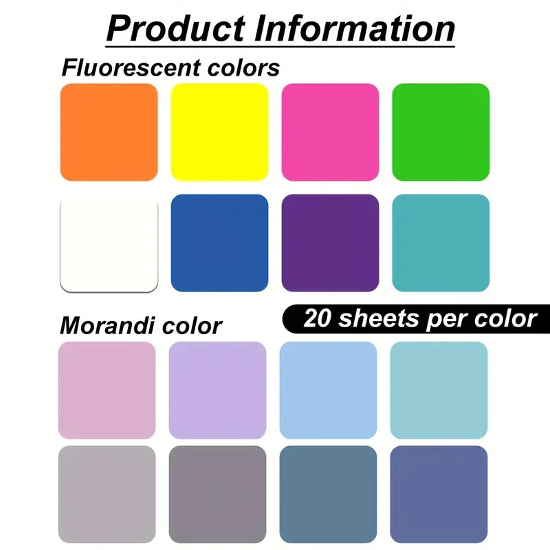 45*45 Square Translucent Post-it Notes PET Post-it Transparent Index Stickers Fluorescent Color Morandi Color Index Stickers