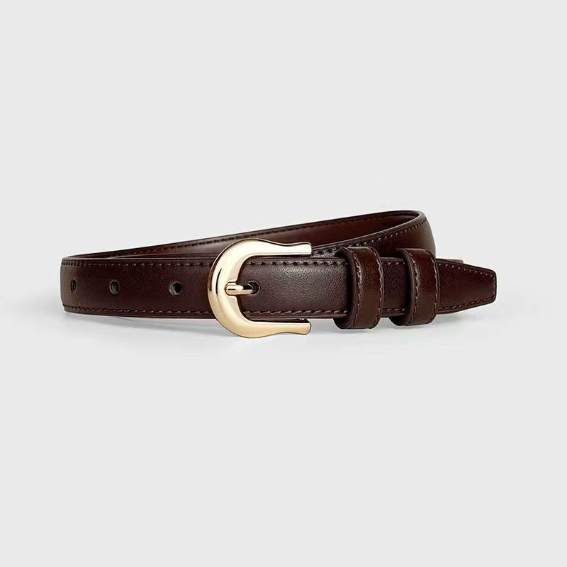 Curea simplă, all-match, pentru femei, curea pentru blugi, pantaloni, stil coreean, stil vintage, elegant, decorativ, costum_voghion.com