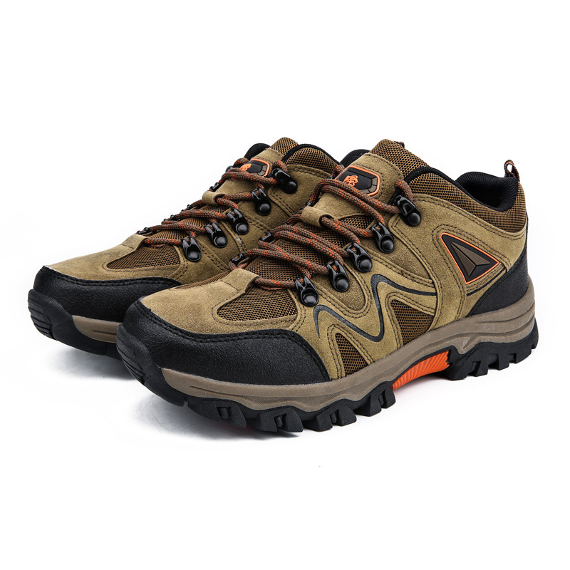 Cross-border 2024 Spring and Autumn New Low-top Lace-up Hiking Shoes Men's Outdoor Shoes plus size Cross-country Hiking Shoes Travel Shoes