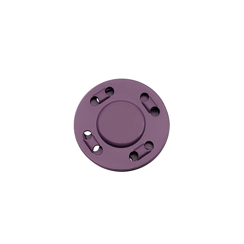 Colored metal concealed buckle magnet magnetic buckle invisible buckle eight-hole ultra-thin hand-stitched iron-absorbing magnetic button