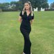 European and American Style 2022 Summer New Women's Lapel Single-breasted Buckle Split Shows Legs Long Slim-fit Sheath Dress for Women