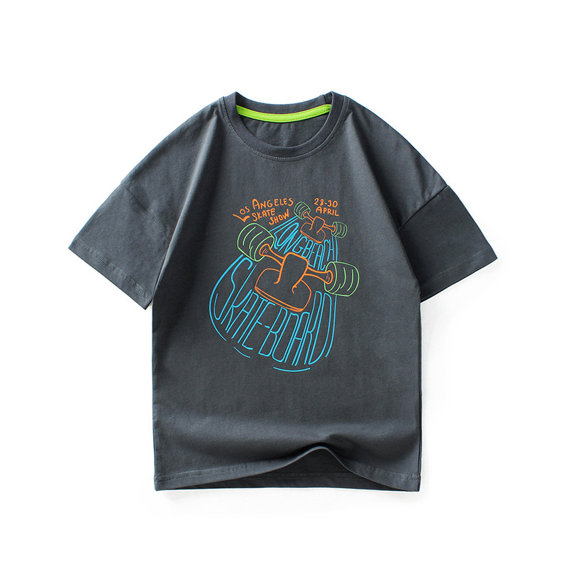 Children's clothing t summer Korean version of the new children's clothing children's T-shirt big children's cotton jacket boys short sleeve wholesale