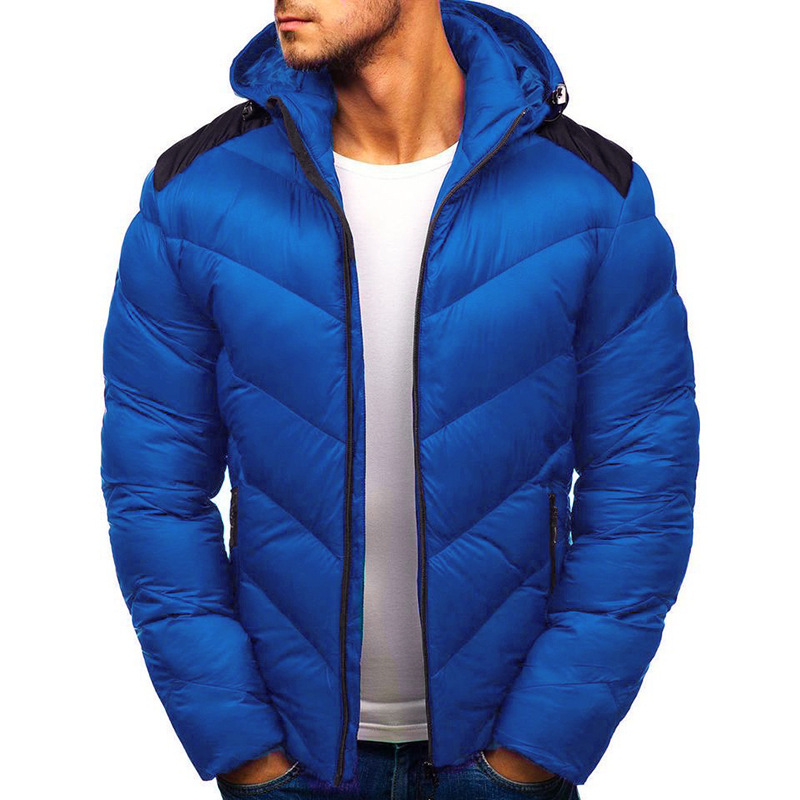 Cross-border Foreign Trade Independent Station Men's Winter Men's Hooded Cotton-padded Jacket Warm Jacket Coat Europe and America
