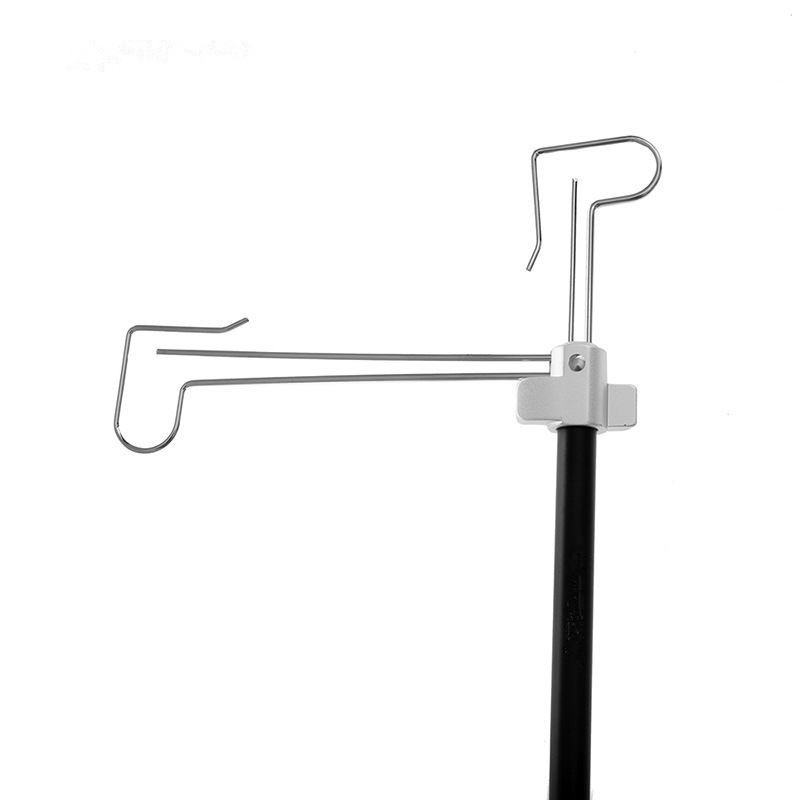 Lamp holder aluminum alloy camping outdoor equipment supplies bold storage light bracket double head lamp hook horse lamp pole