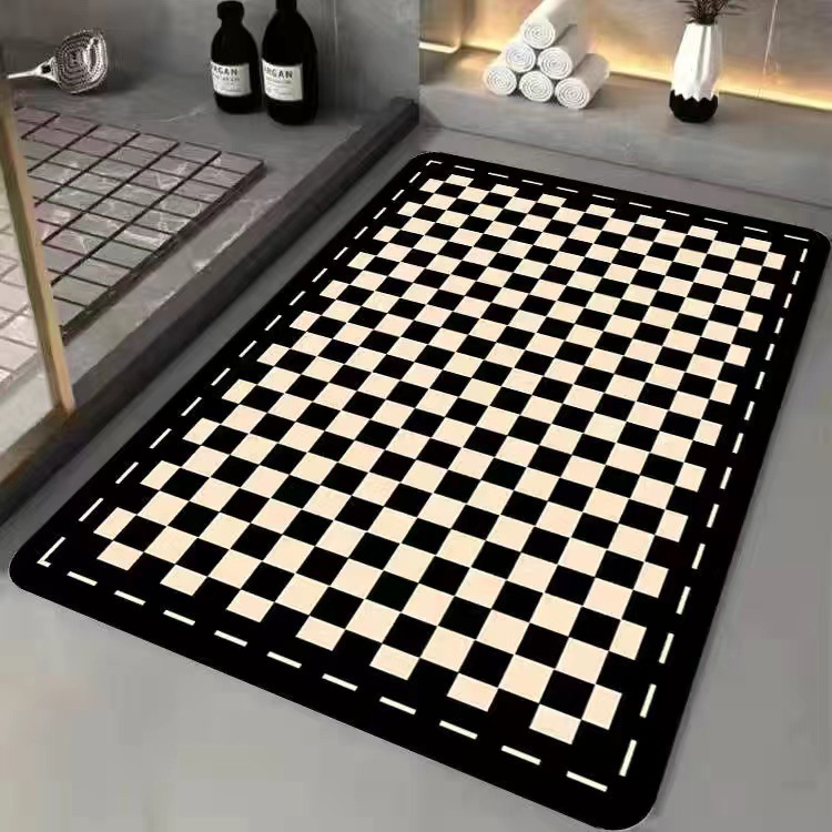 Diatom mud absorbent floor mat soft mat toilet toilet door floor mat bathroom carpet bathroom non-slip quick-drying floor mat