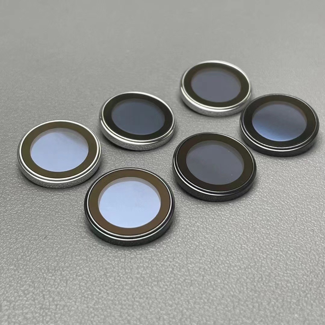 Suitable for iPhone16Pro metal imitation original eagle eye lens film Apple 16 stainless steel PVD camera protector