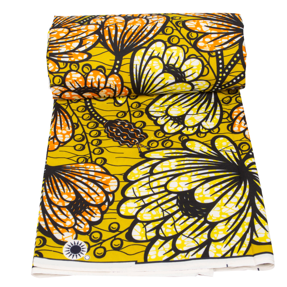 1 piece on behalf of African ethnic batik printing fabric double-sided penetration printing polyester African batik cloth FP6475