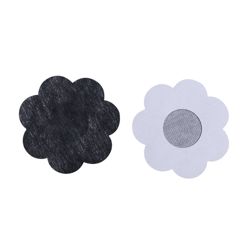Disposable non-woven plum-shaped nipple stickers chest stickers creative round sexy nipple stickers wholesale
