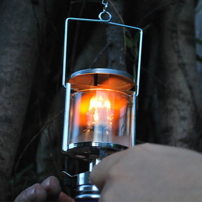 Outdoor Camping Lamp Small Portable Retro Gas Lamp Camp Lamp Camping Equipment Glass Steam Lamp Tent Lighting