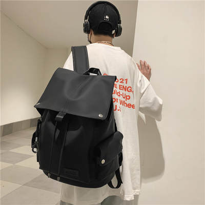 Backpack men's Japanese ins men's fashion brand large capacity casual travel bag backpack women's fashion cool schoolbag college student