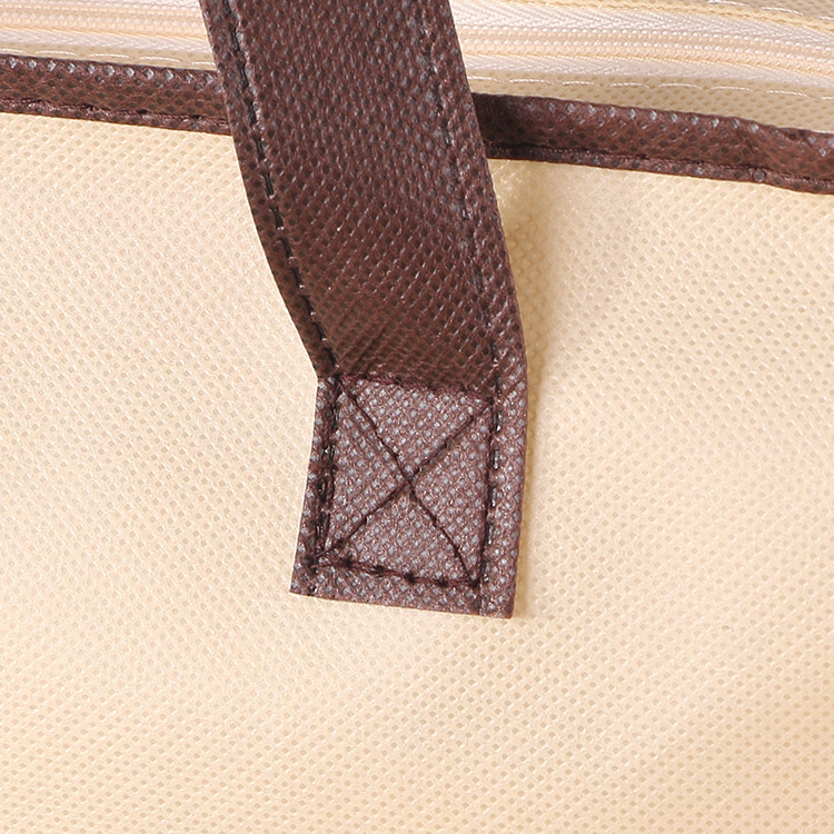 Non-woven bag home textile zipper tote bag transparent four-piece quilt quilt packaging storage dust bag customization
