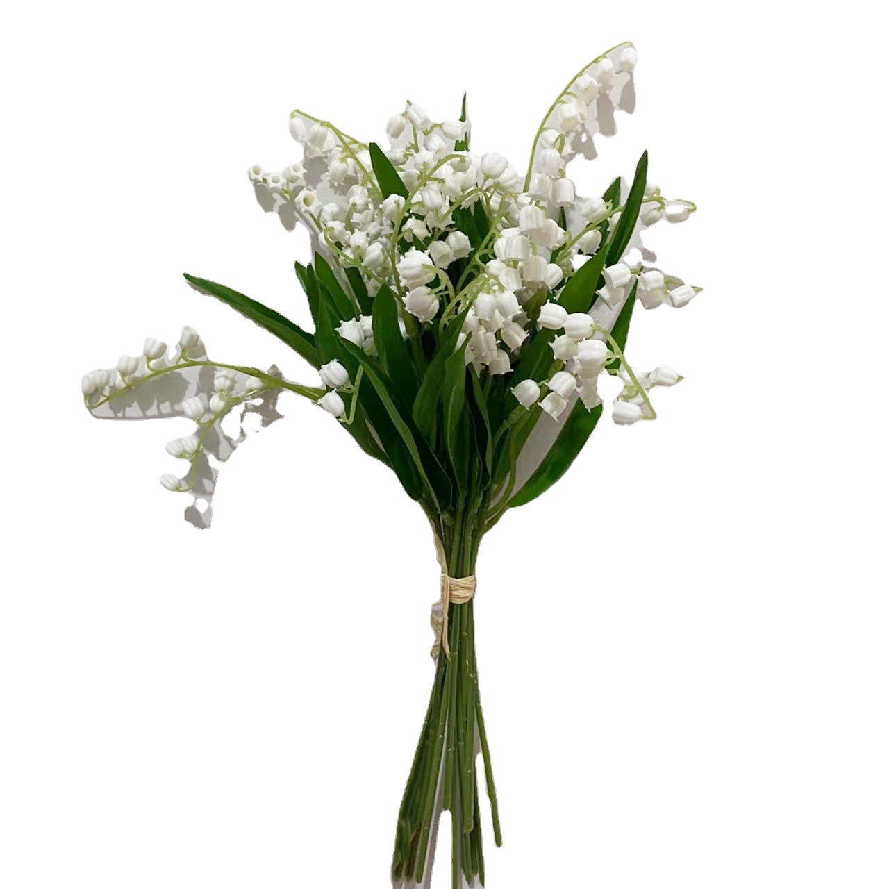 Simulation holding lily-of-the-valley European-style ins style small fresh wedding new products holding bouquet of soft glue plastic lily-of-the-valley fake flowers