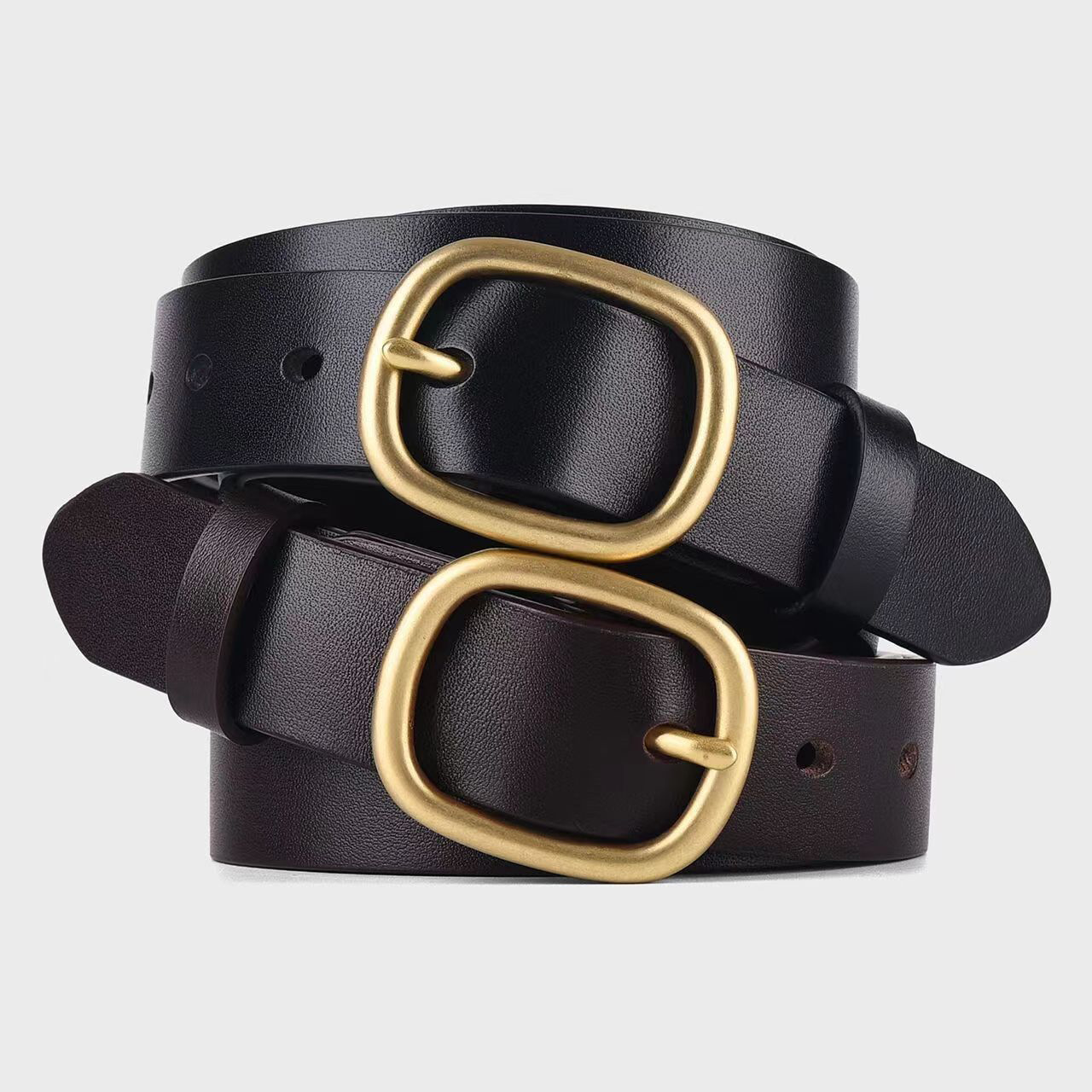 Curea simplă, all-match, pentru femei, curea pentru blugi, pantaloni, stil coreean, stil vintage, elegant, decorativ, costum_voghion.com