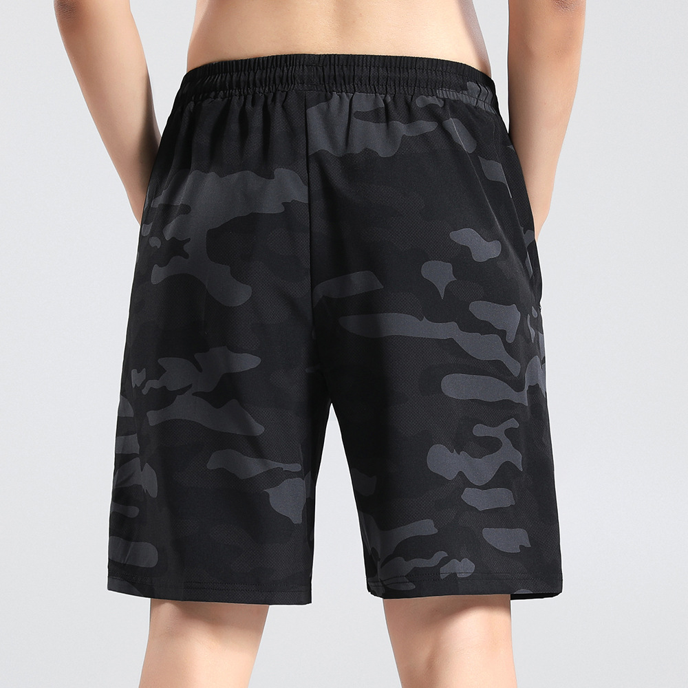 Summer men's sports running quick-drying shorts fitness pants woven four-sided elastic foreign trade processing leisure shorts