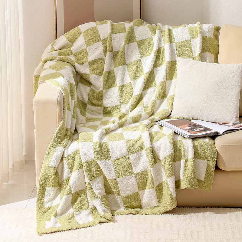 Blanket Blanket Sofa Blanket Air-conditioning Blanket Cross-border Wholesale Four Seasons Nap Blanket Nordic Air-conditioning Blanket Thickened Warm Quality