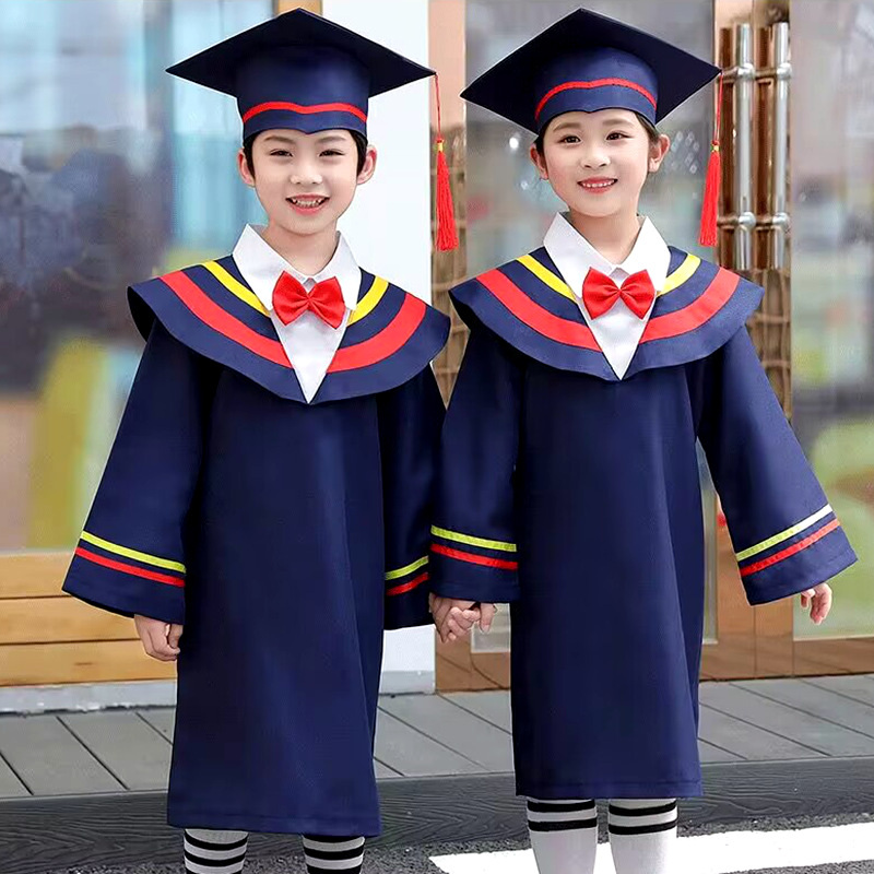 New children's doctor's clothing kindergarten student's Clothing Doctor's cap primary and secondary school graduation gown graduation dress in stock wholesale