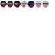 Factory wholesale 45mm car wheel hub stickers VOLK RAYS ENKEI SSR wheel hub cover personalized modification stickers