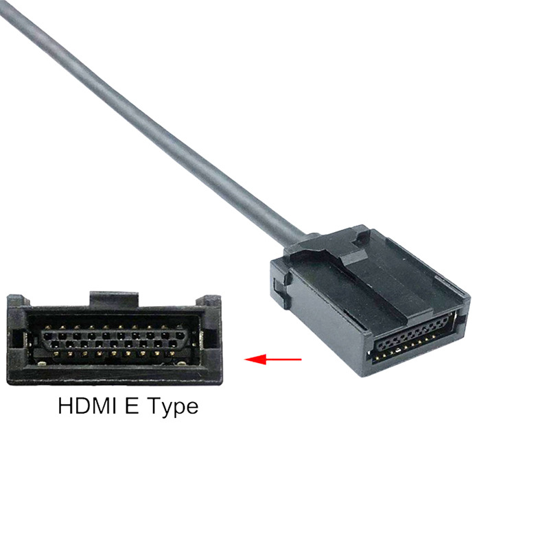 HDMI car audio and video HDTV cable dedicated line hdmi E type to A M/F HD cable