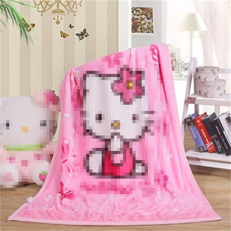 Kindergarten Baby Children's Blanket Double-layer Thickened Spring and Summer Nap Cover Quilt Flannel Newborn Autumn and Winter Blanket