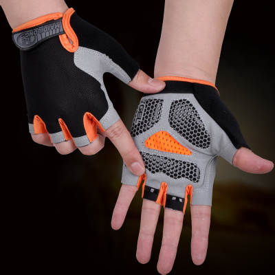 Sports half-finger gloves for men and women outdoor cycling fitness breathable shock-absorbing non-slip outdoor open-finger mountaineering half-finger gloves