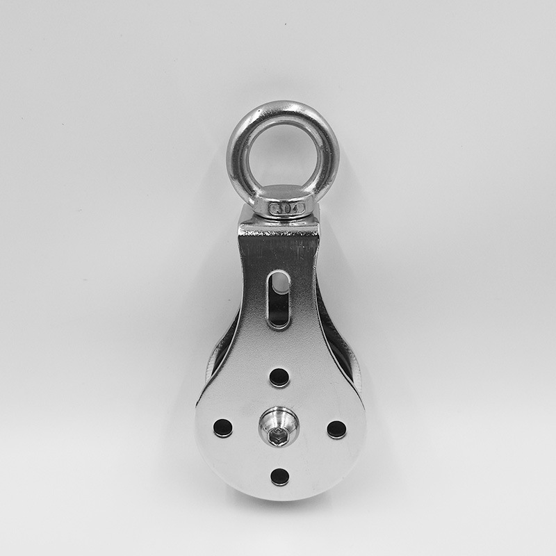 Wholesale bearing lifting pulley mute hanging wheel fitness wheel mute silent wheel bearing 300kg traction Crown block
