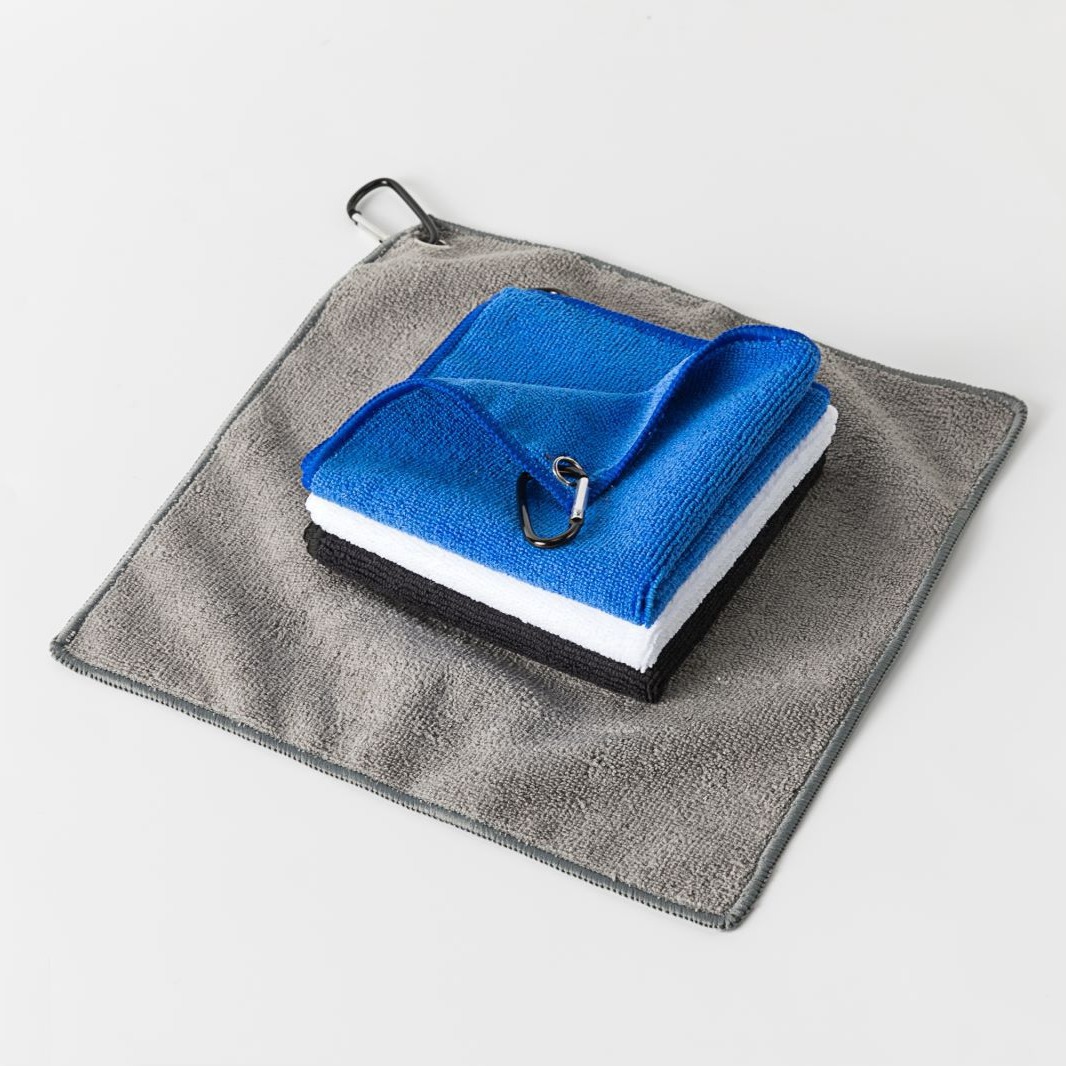 Golf towel polyester brocade towel outdoor sports towel gym sweat towel microfiber towel