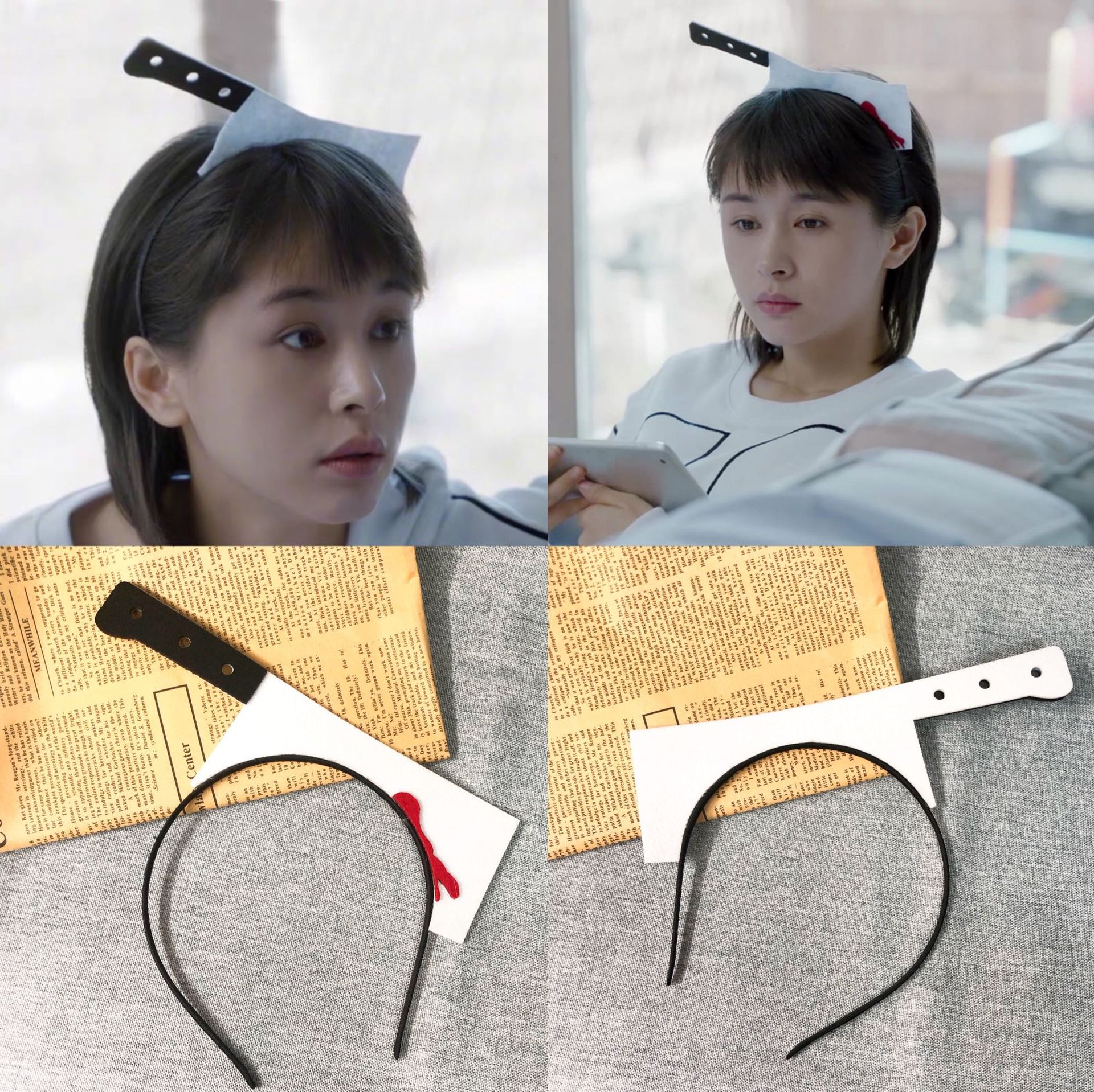 Creative Funny Chopper Axe Hair Hoop Halloween Funny Internet Celebrant Photo Headband Party Decorative Hair Accessories Wholesale