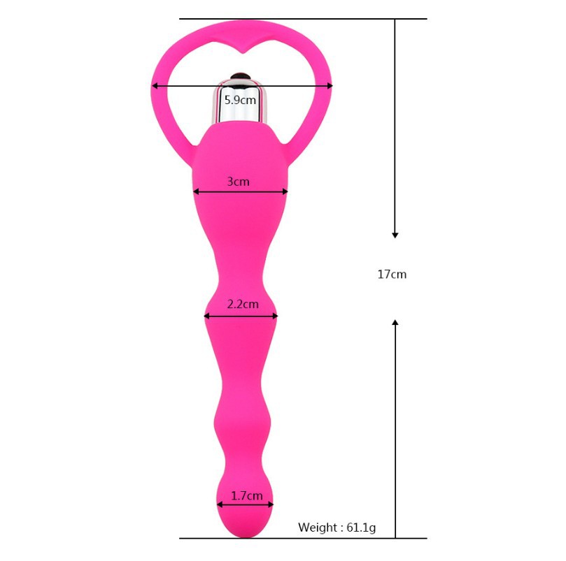 硅胶拉珠后庭震动按摩器男女共用后庭肛塞成人情趣性用品厂家批发