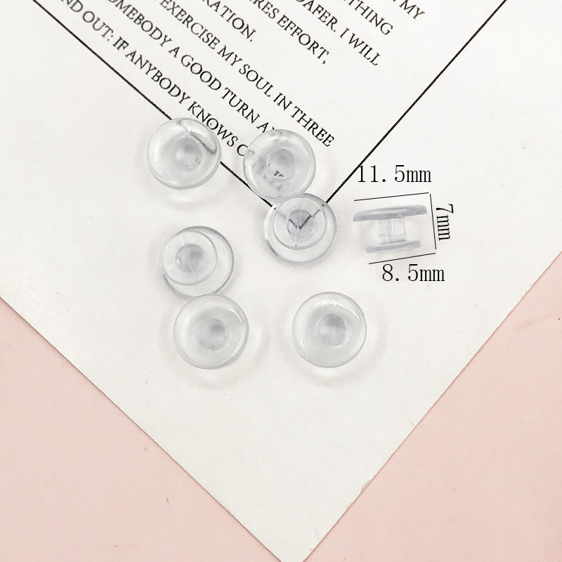 Hole Shoes Transparent I-bottom Buckle Plastic Shoe Buckle Fixed Jewelry Accessories Paste Material Hole Shoes Decorative Button
