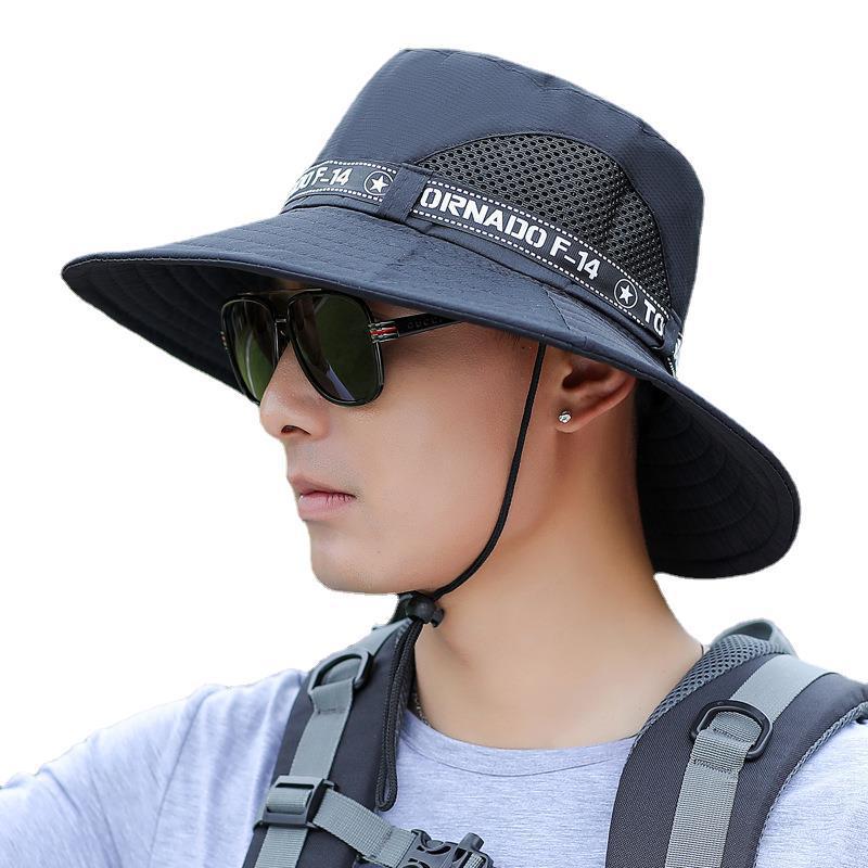 Hat men's summer brim outdoor fishing mountaineering hat fisherman hat thin sun hat tide wholesale