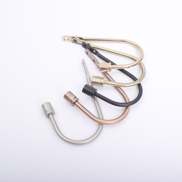 Cross-border source aluminum alloy material U-shaped cylindrical hook curtain wall hook wall hook fixed curtain accessories spot